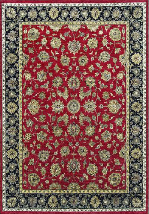 Buy Hand Knotted Rugs and Carpets Online - P05(HK)(10x8)(W)(EG(S)-1 [MA(S)-78] DEEP RED-BLACK)(Option 1 of 6) - Wool Effect