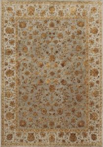 Buy Hand Knotted Rugs and Carpets Online - P06(HK)(10x8)(W)(EG(S)-46 MEDIUM GRAY-LIGHT GRAY) - Wool Effect