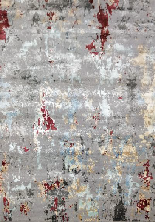 Buy Hand Knotted Rugs and Carpets Online - RM080-(CST)(HK)(300X244CM)(W+V)(Tie-Dye) - Actual Design 1