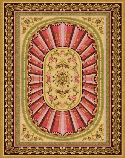 Buy Hand Knotted rugs and carpet online - RM088-(CST)(HK)(541X341CM)(W)(Tie-Dye)(Projects) - Actual Design 1