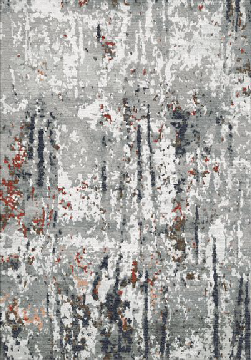 Buy Hand Knotted Rugs and Carpets Online - RM038-(CST)(HK)(274X183CM)(W+V)(Carving)(High-Low)(Tie-Dye)(Mixing) - Actual Design 2