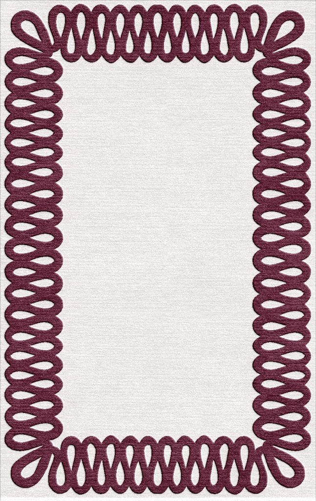 Burgundy Braid - Buy premium luxurious rugs online - The Weaver