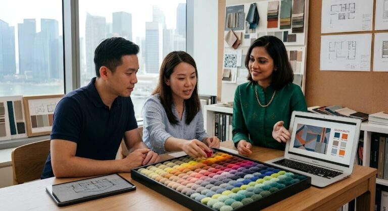 Interior designer singapore 4. Color and Material